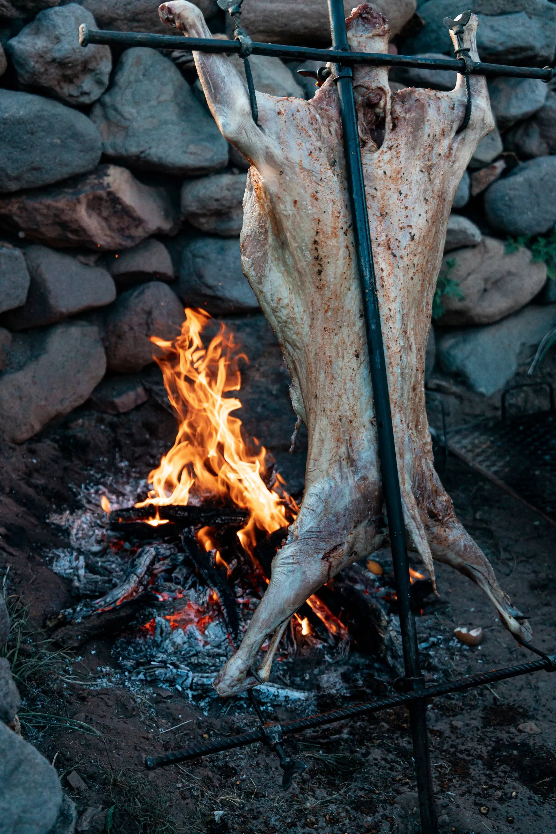 Cocina tradicional al aire libre
